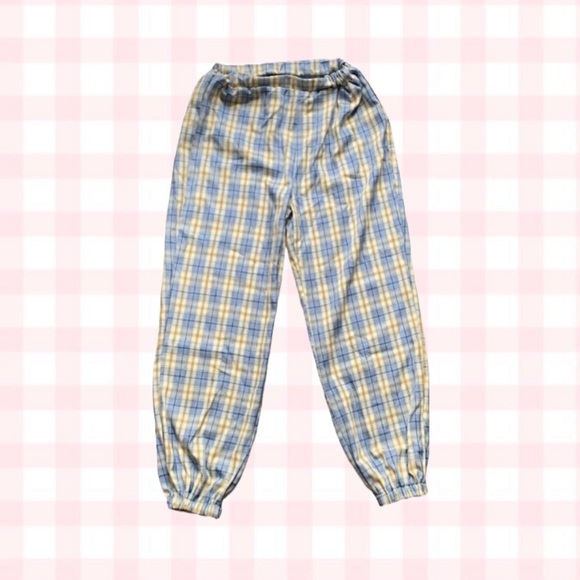 Zaful Plaid Joggers - Picture 2 of 4